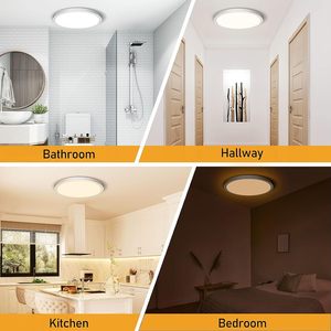 Lámpara de <span class=keywords><strong>Techo</strong></span> LED de Superficie de 12 Pulgadas y 3000 Lúmenes, 120V, Ahorro de Energía, Diseño Moderno, Certificación ETL, Clasificación IP44, para Habitación Infantil - Product Image 5