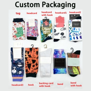 Chaussettes de compression à faible MOQ en stock, 200 modèles, emballage personnalisé OEM, logo de marque privée, chaussettes de compression hautes pour grossistes - Product Image 6