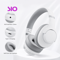 Casque supra-auriculaire Jerry Chip -43dB ANC, autonomie 55H, étanchéité IP65, transducteur en titane 40mm, Type-C, AUX 3.5mm, Hi-Fi, Bluetooth 5.4