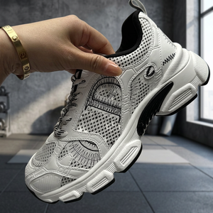 Zapatillas Deportivas de Alta Calidad para Hombre y Mujer, Diseño Casual con Efecto Cuero, Malla Transpirable, para Deportes al Aire Libre, Tenis, con Tela de Algodón - Product Image 3