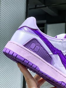 Artículos de Alta Calidad Más Vendidos en 2025, Zapatillas Deportivas Casuales de Moda Bapeeess con Cordones, Malla y Cuero Sintético PU Morado - Product Image 6
