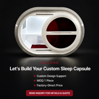 Capsule de sommeil intelligente modulaire insonorisée avec coque en ABS de qualité médicale pour une utilisation dans les aéroports, les hôtels, les bureaux, les campus et les zones de transit