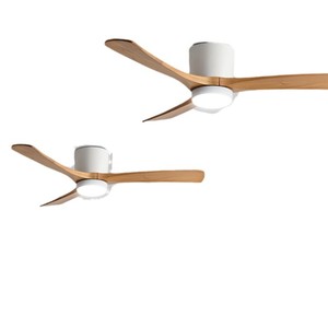 Meilleur prix ventilateur de plafond décoratif vintage de style américain 220 v ventilateur de plafond alimenté par enroulement avec lumière - Product Image 3