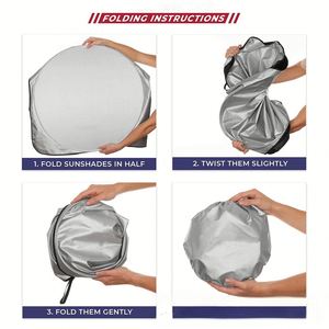 Parasol para Parabrisas Delantero Grande al por Mayor con Logotipo Personalizado, Protector Solar Reflectante con Protección UV y Resistente al Calor para Exteriores - Product Image 4