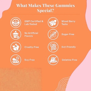 Gummies de collagène multi-vitamines à marque privée OEM/ODM pour la beauté des cheveux, de la peau et des ongles, soutien anti-rides pour adultes - Product Image 4