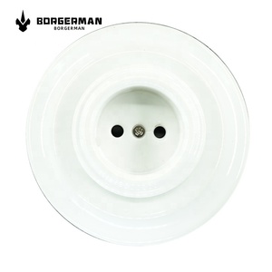 <span class=keywords><strong>Prise</strong></span> électrique <span class=keywords><strong>murale</strong></span> en céramique en porcelaine, <span class=keywords><strong>sans</strong></span> oreilles, vente en gros - Product Image 2