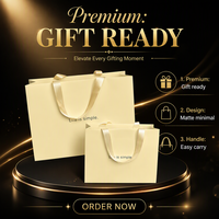 Sac cadeau en papier jaune clair, sac de transport en papier d'art, sac de shopping personnalisé avec logo pour l'emballage de vêtements et de produits de beauté