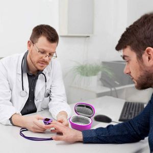 Étui de transport rigide en EVA coloré avec fermeture éclair pour oxymètres de pouls portables - Product Image 5