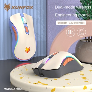 Hyun xyh52 Silver Fox Dual-Chế Độ 2.4G Không Dây Có Thể Sạc Lại Câm Chuột Cho Văn Phòng & Chơi Game - Product Image 4