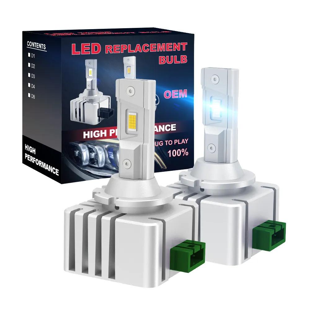 LED far lambaları cips 45 45W Canbus hata ücretsiz GC-7545 Xenon ampuller K yerine süper parlak D3S D1S D1S D1R 6000