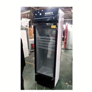 <span class=keywords><strong>Vitrine</strong></span> réfrigérée verticale pour boissons avec porte vitrée fine, écran LED et refroidisseur d'air - Product Image 5