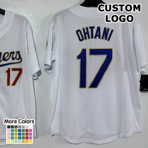 <span class=keywords><strong>Maglia</strong></span> da Baseball Personalizzata di Alta Gamma Stile Los Angeles per Uomo # 17 # 5 # Uniforme dei Dodgers con 22 Ricami, Traspirante in Poliestere - Product Image 1