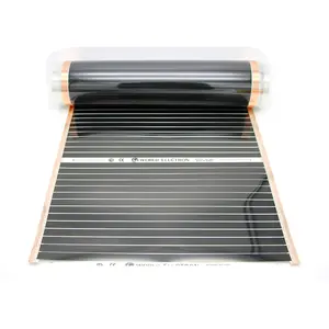 Alle maten 220W/M2 50cm 80cm 100cm Breedte Elektrische Far Infrarood Carbon Fiber Film Ondervloerverwarming Film Lage Warme Mat - Product Image 1