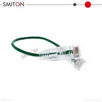 Venta al por mayor Cables de conexión de alta calidad Cat6A 1,5 M Cable de red Cat6E Cat6 Cat-6 Categoría delgada 6 pies 0,15 100% Pvc Pe Jacket Cobre