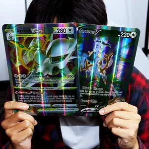 Carpeta <span class=keywords><strong>de</strong></span> Almacenamiento Gigante para Tarjetas Pokémon XXL Brillantes, con Cierre, para Tarjetas Jumbo, con Fundas Protectoras Gigantes, Diseño <span class=keywords><strong>de</strong></span> Charizard Francés - Product Image 6