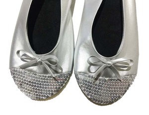 2023 gros Ballet pliable ballerines pliables plier jetable ballerine chaussures de <span class=keywords><strong>danse</strong></span> pour femmes salle de bal noir Pu chaussures - Product Image 4