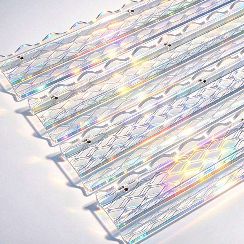 20 Inch Mahjong Tile Rack Glitter Acrylic U Shaped Scalloped Edge ...