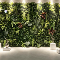 Panneau mural de plantes vertes artificielles réalistes anti-UV, livraison rapide, TikTok, Facebook, Instagram