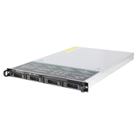 Serveur personnalisé 1U 4 baies 3,5'' 2,5'' Hot Swap avec processeur Xeon Gold 5118 12C 2,3 GHz, 16 Go DDR4 RECC, stockage HDD en rack et alimentation (PSU) – En stock