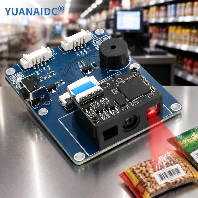 1D 2D CMOS Embedded Fixed Mount Barcode Scanner Module, USB/serial Port Support, Read Phone Screen Codes