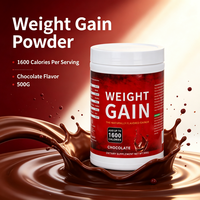 Poudre Protéinée pour Prise de Poids Adulte Saveur Chocolat, Hypercalorique, Gainer de Masse pour Développement Musculaire, Sans Gluten, Faible Teneur en Sucre, Fitness