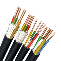 Cable YJV 0.6/1kV 4 Núcleos XLPE PVC para Baja Tensión, Negro, 100m/rollo, IP68, Concentrico, Inmerso en Lodo, para Toma de Tierra, 100m
