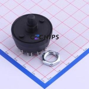 MFR01-A1F06L1S-N Rotary Switch Through hole Component (THT) Switch 7 Flat Type Solder Tab 100000 - Product Image 2