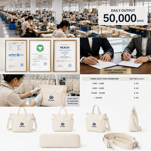 Bolsa de Lona Personalizada Promocional de Algodón <span class=keywords><strong>con</strong></span> Cremallera, Bolsillo Interior Forrado y Correa Desmontable, 16oz, de Polialgodón, para Venta al por Mayor de <span class=keywords><strong>Marca</strong></span> Minorista - Product Image 2