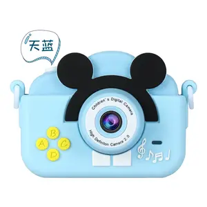 Çocuk yüksek çözünürlüklü karikatür Mickey öz portre dijital kamera Mengqu küçük çift kamera filtre ile kamera video r