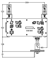 Rotateur DMX ArtNet pour suspendre des écrans d'éclairage de scène DMX, capacité de charge 150 kg, vitesse de rotation maximale 0,15-35 tr/min, IP33, équipement de scène professionnel