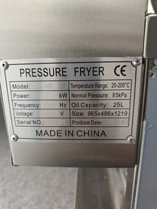 Freidora Eléctrica a Presión Comercial PFG-600, Freidora Eléctrica a Presión para Pollo Asado, Papas <span class=keywords><strong>Fritas</strong></span> Estilo McDonald's - Product Image 4