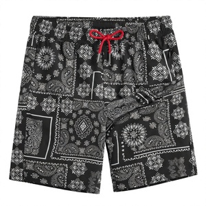 Shorts de bain pour hommes personnalisés, séchage rapide, extensibles dans 4 directions, pour le surf, la natation et la plage, avec logo personnalisé, fabricant de vêtements de sport en gros - Product Image 2