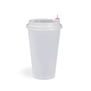 Vaso <span class=keywords><strong>de</strong></span> Plástico Transparente Desechable PET <span class=keywords><strong>de</strong></span> 10oz, 12oz, 20oz, 24oz con Tapa y Logotipo Personalizado Impreso - Product Image 3