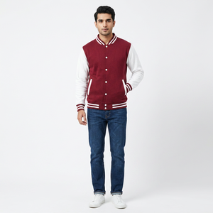 College Jackets Wholesale Varsity 100% Cotton Custom Logo Front Position New Fashion Men's Professional jacket for men - Product Image 1