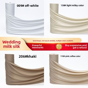 Tissu extensible en polyester coloré effet soie de lait pour drapage de plafond de mariage, matériau transparent pour mariages en extérieur - Product Image 3