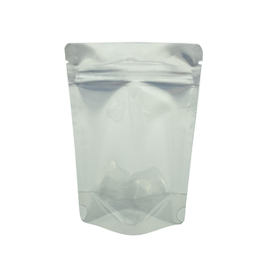 Sacs Mylar noirs personnalisés imprimés 3,5g de qualité alimentaire, transparents, à fermeture éclair, pour herbes biologiques mélangées, sachets refermables à fond plat - Product Image 5