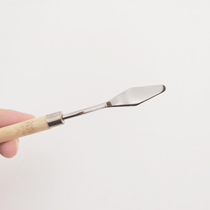 Ensemble de spatules à huile en bambou, couteau à pointe plate, petit couteau à pointe, fournitures pour artistes, outils, couteau à palette, spatule - Product Image 4