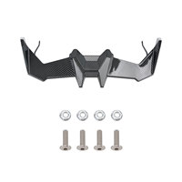 Aileron avant pour moto Zontes 150X 2026, kit de carénage aérodynamique ABS, aileron en fibre de carbone noir, pièces de scooter