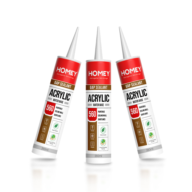 Fast Curing Colorless Modified Construction Glue Paintable clear Food Grade Water-based Adhesive Acrylic Sealant