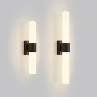 Minimalement moderne nordique circulaire verre miroir applique murale lumière LED pour salon chambre escalier couloir tête de lit avant