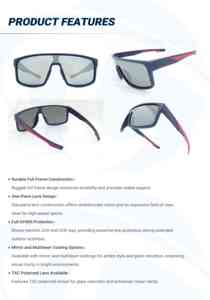 Soft rubber nose pad sports sunglasses polarized for cycling - OEM/ODM available - Product Image 2