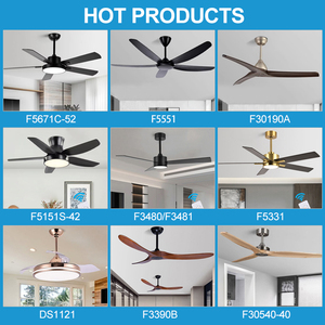 <span class=keywords><strong>Ventilador</strong></span> de <span class=keywords><strong>Techo</strong></span> LED Moderno y Sencillo para Sala de Estar, con Motor de CC de 52 Pulgadas, Aspas de Madera Contrachapada, Luz y Control Remoto, a Precio Competitivo - Product Image 4