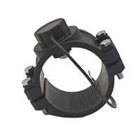 Capteur de débit de liquide robuste pour agriculture intelligente, type Saddle Meter, à fixation par pince 34 mm, avec montage à 4 boulons, sortie 5-24V