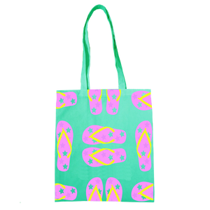 Sacs fourre-tout personnalisés en tissu recyclable rouge et blanc imprimés sur mesure - Product Image 2