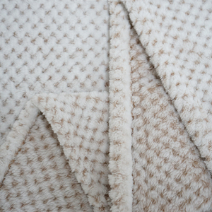 Lichtgewicht Jacquard Klein Netpatroon Wit Flanellen Fleece Deken Voor Stoel Bank Slaapbank Zacht Gezellig Warm Custom Gooi Deken - Product Image 6