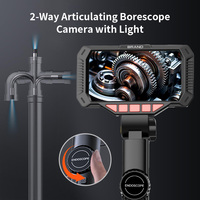 Caméra endoscopique HD 1080P avec écran IPS 4,5 pouces, étanche IP67, pour l'automobile, les égouts, la vidéo portable, l'inspection industrielle, la caméra de boroscope