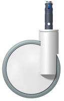 Roue pivotante à frein en polyuréthane TPR de qualité médicale de 8 pouces pour lits d'hôpital, équipement de soins intensifs, chariots alimentaires - Garantie de 3 ans