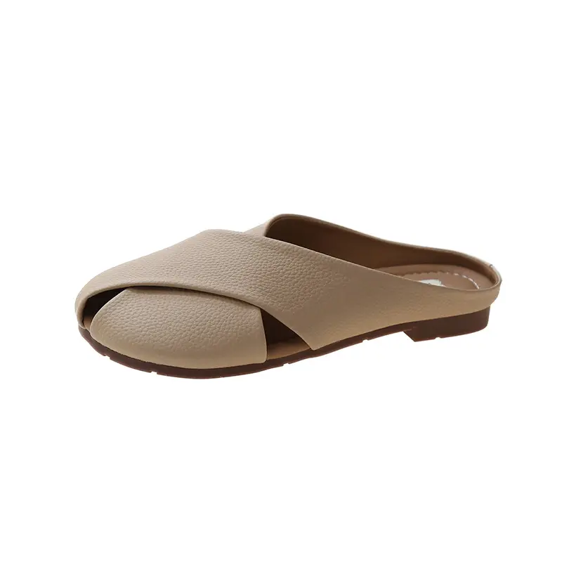 Großhandel Günstige Damenschuhe Low MOQ Flat Bottom Slippers Sandalen Für Frauen Und Sandalen