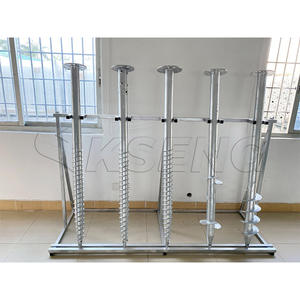 Vis au sol en acier galvanisé personnalisé Pieux ancre de terre pour système de montage solaire et ancre de <span class=keywords><strong>poteau</strong></span> de maison en <span class=keywords><strong>bois</strong></span> - Product Image 2