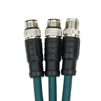 Câble Ethernet industriel M12 X-Type vers RJ45 haute flexibilité, vente en gros d'usine, haute qualité